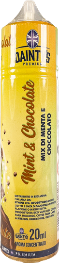 eco vape mint & chocolate dainty's liquido shot 20ml menta cioccolato