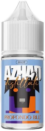 azhad's elixirs profondo blu distillati liquido shot 25ml tabacco kentucky burley mirtillo limone mentolo