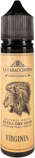 la tabaccheria virginia extra dry 4 pod liquido shot 20ml tabacco