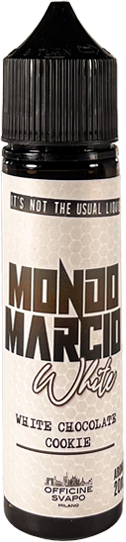 officine svapo mondo marcio white liquido shot 20ml biscotto cioccolato bianco latte