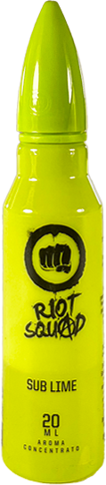 riot labs fine stock - sub lime riot squad liquido shot 20ml limone lime