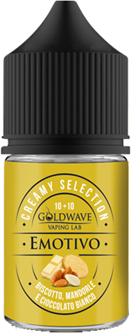 goldwave emotivo aroma mini shot 10ml biscotto mandorla cioccolato bianco