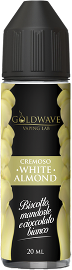 goldwave white almond liquido shot 20ml biscotto mandorla cioccolato bianco