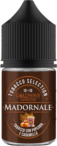 goldwave madornale aroma mini shot 10ml tabacco pop corn caramello