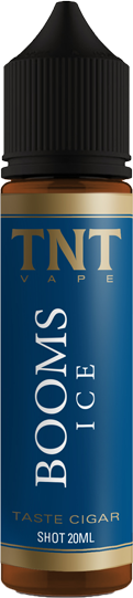 tnt vape booms ice liquido shot 20ml tabacco sigaro vaniglia ghiaccio