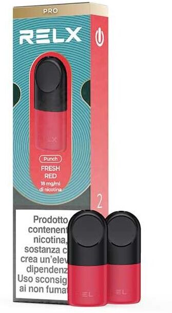 Relx Fresh Red Pod Pro Cartucce Precaricate 1,9ml - 2 Pezzi