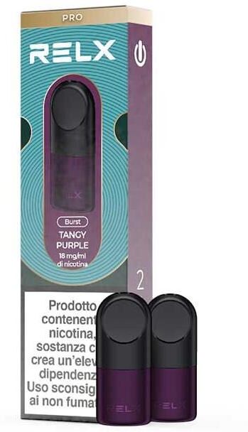 Relx Tangy Purple Pod Pro Cartucce Precaricate 1,9ml - 2 Pezzi