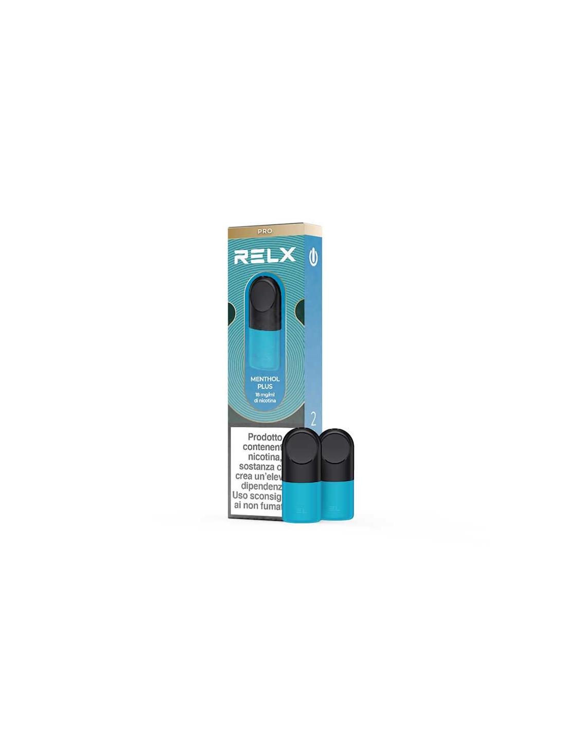 Relx Menthol Plus Pod Pro Cartucce Precaricate 1,9ml - 2 Pezzi