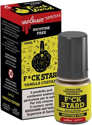 VaporArt F*ckstard Liquido Pronto 10ml Crema Vaniglia Custard