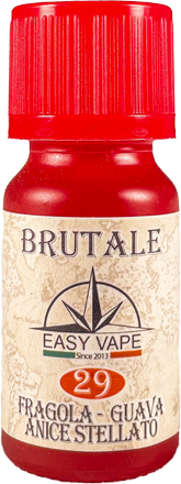 Easy Vape Brutale N.29 Aroma Concentrato 10ml Fragola Guava Anice