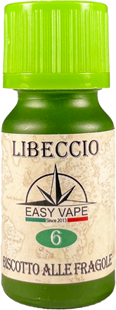 Easy Vape Libeccio N.6 Aroma Concentrato 10ml Biscotto Fragole