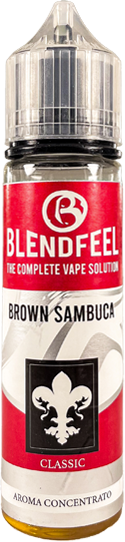 BlendFeel Brown Sambuca Liquido Shot 20ml Cialda Anice