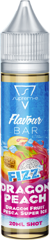 Suprem-e Fizz Dragon Peach Flavour Bar Liquido Shot 20ml Dragon Fruit Pesca Ghiaccio