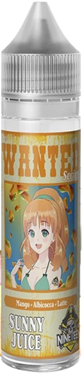 Nineteen Vape Sunny Juice Wanted Liquido Shot 20ml Latte Albicocca Mango