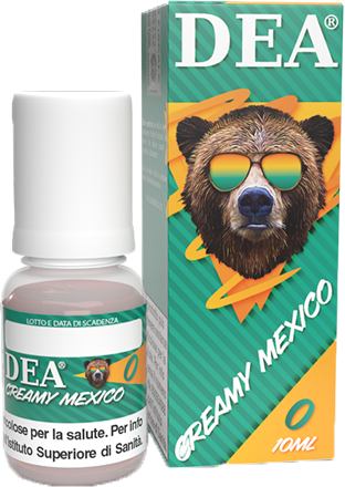 Dea Flavor Creamy Mexico Liquido Pronto 10ml Tabacco Latakia Virginia Crema Latte