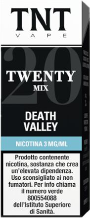 TNT Vape Death Valley Twenty Mix Liquido Pronto 10ml Tabacco Latakia San Andres