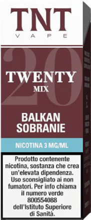 TNT Vape Balkan Sobranie Twenty Mix Liquido Pronto 10ml Tabacco Sigaro Cubano