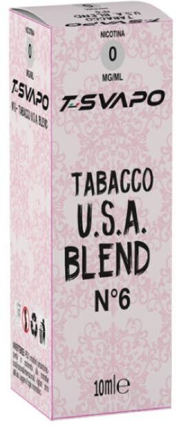 T-Svapo Tabacco Usa Blend N°6 Liquido Pronto By T-Star Da 10ml Aroma Tabaccoso