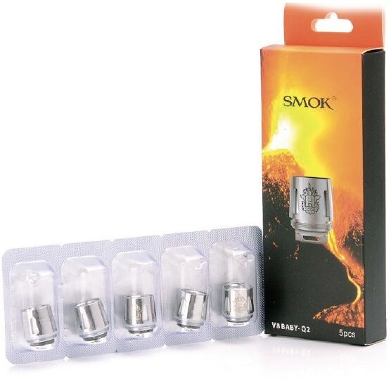 Smok V8 Baby Q2 Core Resistenza Head Coil Per Tfv8 Baby E Tfv8 Big Baby - 5 Pezzi Smok V8 Baby Q2 Core Resistenza Head Coil Per Tfv8 Baby E Tfv8 Big Baby - 5 Pezzi
