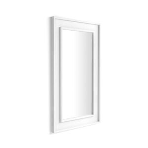 Mobili Fiver Specchiera Angelica da parete, 112x67 cm, Bianco Frassino