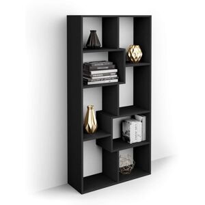 Mobili Fiver Libreria bassa XS Iacopo (160,8 x 80 cm), Nero Frassino