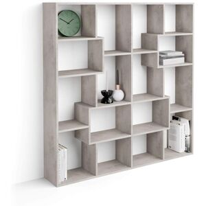 Mobili Fiver Libreria S Iacopo (160,8 x 158,2 cm), Grigio Cemento