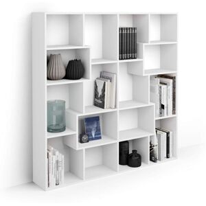 Mobili Fiver Libreria S Iacopo (160,8 x 158,2 cm), Bianco Frassino