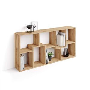 Mobili Fiver Libreria bassa XS Iacopo (160,8 x 80 cm), Rovere Rustico