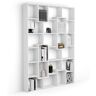 Mobili Fiver Libreria M Iacopo (160,8 x 236,4 cm), Bianco Frassino