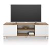 Mobili Fiver Mobile Porta Tv Rachele, Rovere Rustico e Bianco Frassino