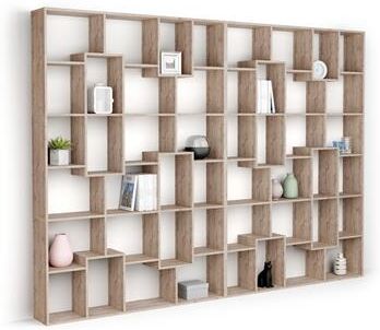 Mobili Fiver Libreria a parete XL Iacopo (236,4 x 321,6 cm), Quercia