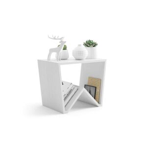 Mobili Fiver Tavolino da salotto Emma, Bianco Frassino