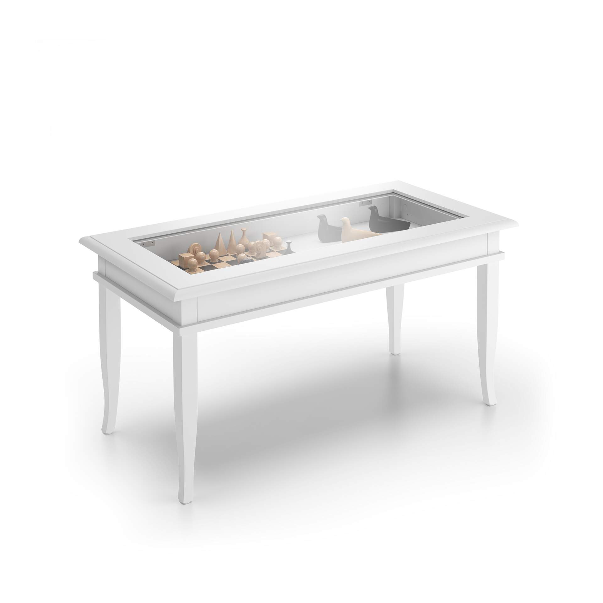 Mobili Fiver Tavolino da salotto, Classico, Bianco Opaco