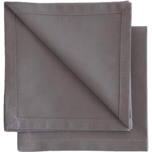 Mobili Fiver Tovaglioli Gioele in cotone 35x35, set da 2, Grigio scuro