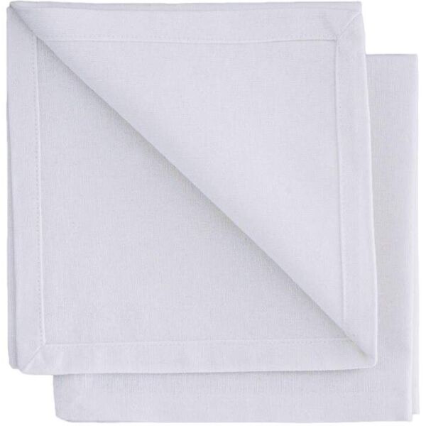 mobili fiver tovaglioli gioele in cotone 35x35, set da 2, bianco