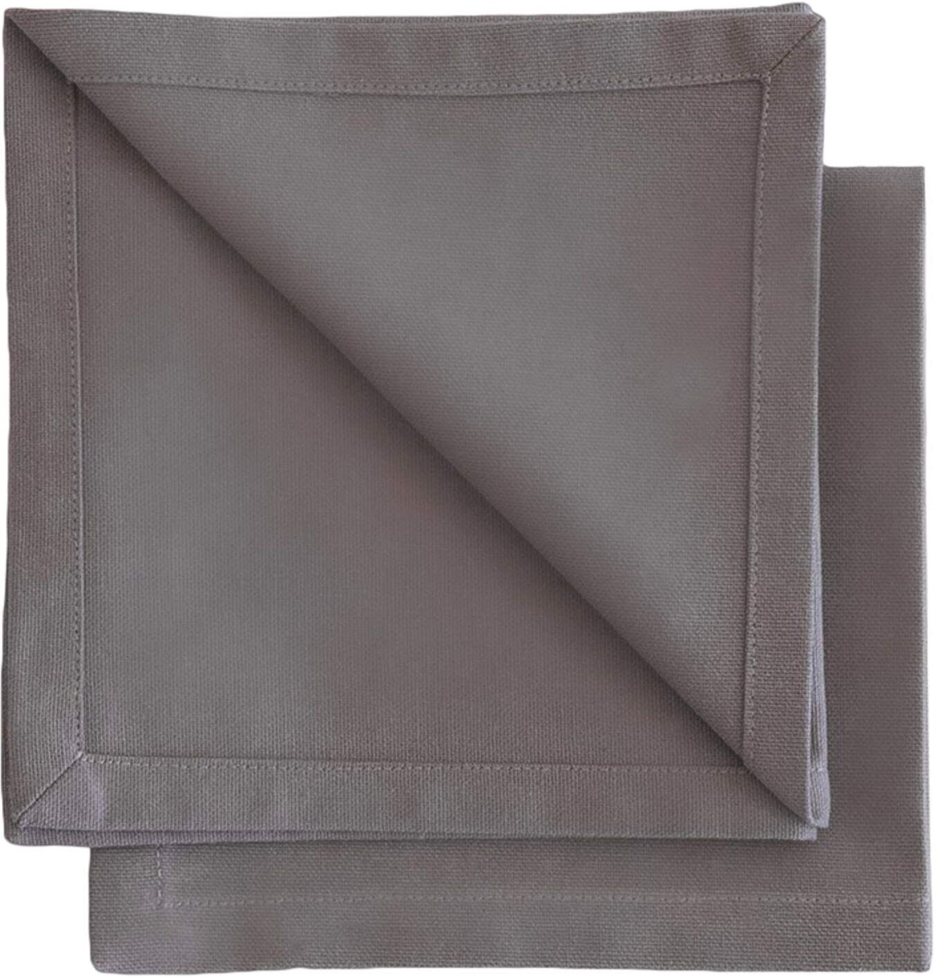 Mobili Fiver Tovaglioli Gioele in cotone 35x35, set da 2, Grigio scuro