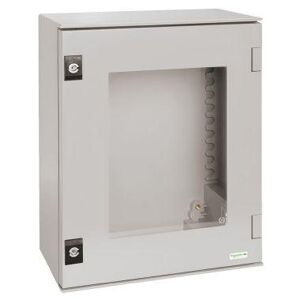 Schneider Cassa In Poliestere 845x635x300 Ip66 Con Porta Trasparente Ral 7035