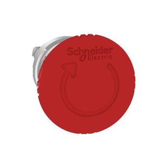 Schneider Testa Pulsante Ø22 - Sblocco Rotazione - Fungo Ø40mm - Rossa