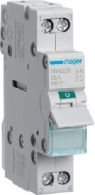 Hager Interruttore Bipolare Non Automatico 25a 1 Modulo