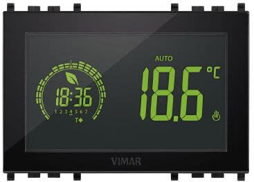 Vimar Cronotermostato Touch 3m 120-230v Nero