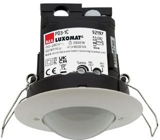 B.E.G Luxomat Rilevatore Di Movimento Per Interno Pd3-1c-De 360° Da Controsoffitto Bianco Ip20