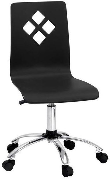 BESTLUCK ENTERPRISE LIMITED Sedia Ufficio In Laminato Nero Con Ruote BESTLUCK ENTERPRISE LIMITED Sedia Ufficio In Laminato Nero Con Ruote