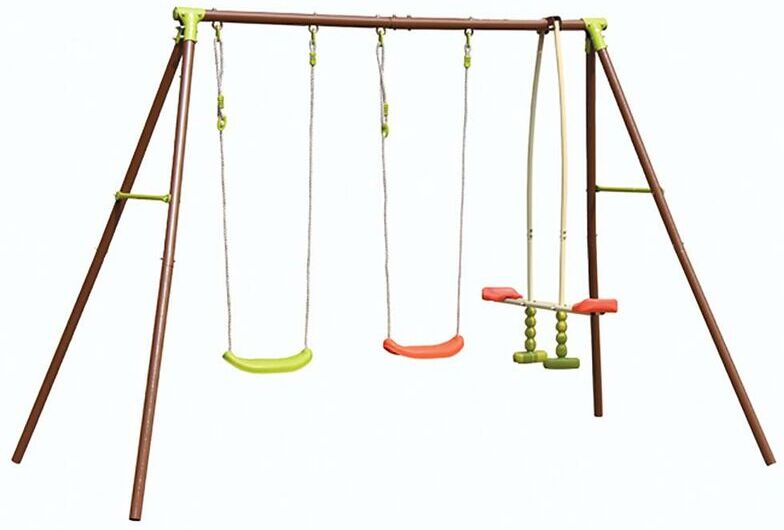 MILLER Altalena Da Giardino 4 Posti Con Cavallina Trio Swing - Miller MILLER Altalena Da Giardino 4 Posti Con Cavallina Trio Swing - Miller