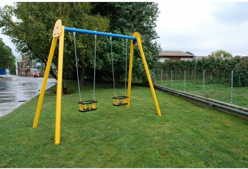 GBSHOP altalena in alluminio doppia sedile cestello GBSHOP altalena in alluminio doppia sedile cestello