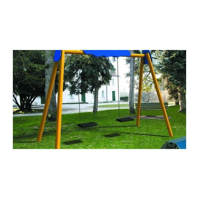 GBSHOP altalena in alluminio doppia sedile tavoletta GBSHOP altalena in alluminio doppia sedile tavoletta