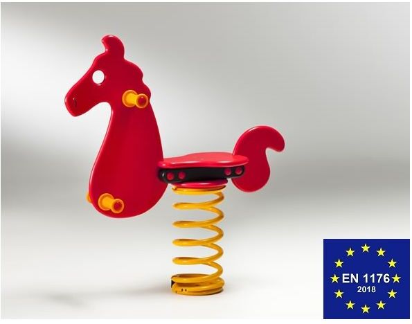 ITALFROM© Cavallo a Molla in Polietilene per Parco Giochi per Bambini Standard ITALFROM© Cavallo a Molla in Polietilene per Parco Giochi per Bambini Standard