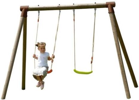 Trigano - ALTALENA DOPPIA IN LEGNO IRIS L.2,70 x P.1,90 x H. 1,90 m Trigano - ALTALENA DOPPIA IN LEGNO IRIS L.2,70 x P.1,90 x H. 1,90 m