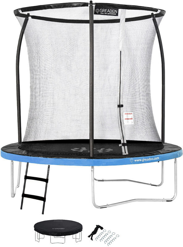 GREADEN Trampolino da giardino Freestyle Blu 250 outdoor fitness Ø 244cm + GREADEN Trampolino da giardino Freestyle Blu 250 outdoor fitness Ø 244cm +