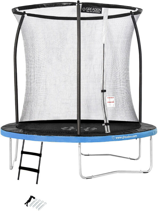 GREADEN Trampolino da giardino Freestyle Blu 250 outdoor fitness Ø 244cm + GREADEN Trampolino da giardino Freestyle Blu 250 outdoor fitness Ø 244cm +