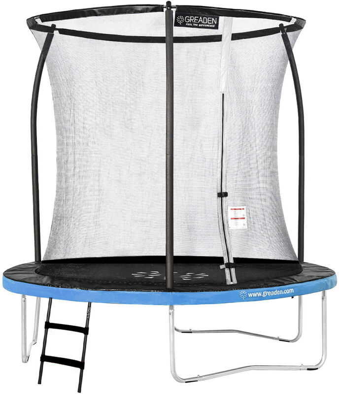 GREADEN Trampolino da giardino Freestyle Blu 250 outdoor fitness Ø 244cm + GREADEN Trampolino da giardino Freestyle Blu 250 outdoor fitness Ø 244cm +